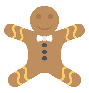 姜饼人, 圣诞食品平面图标