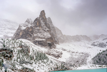 意大利 dolomiti sorapis 湖