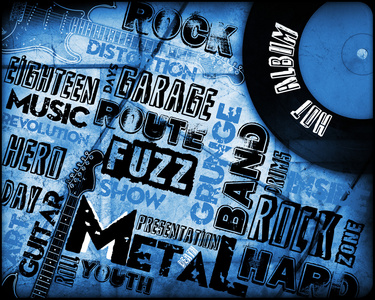 摇滚音乐海报照片