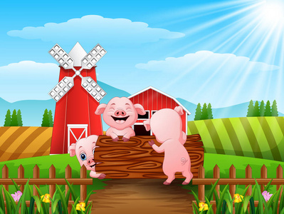 风车猪图片
