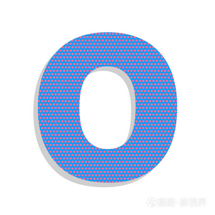 字母o 符号设计模板元素.矢量.霓虹灯蓝色图标无线
