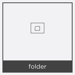孤立的白色背景上的文件夹图标