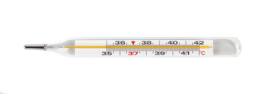 测量人体温度的玻璃温度计