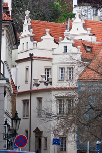 在街上建房。布拉格, 捷克共和国