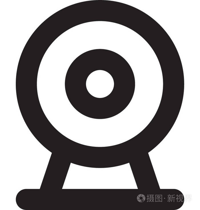 摄像头矢量线图标