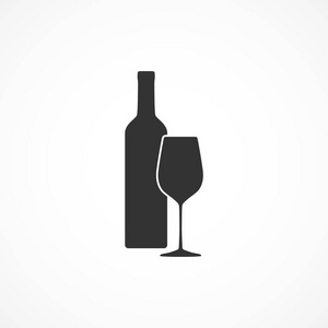 矢量图像葡萄酒图标