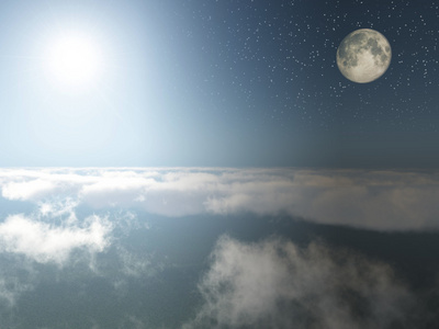 白天和黑夜照片