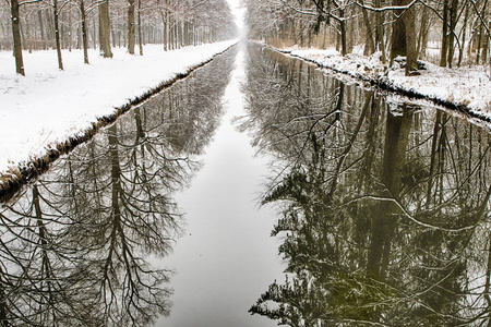 雪林水通道