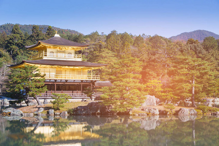 金阁寺阁金庙花园, 京都日本地标