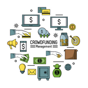 Crowfunding 管理图表