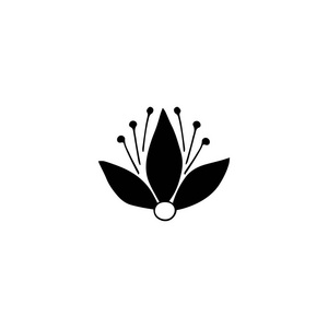 花卉徽标元素