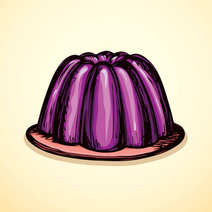 果冻.矢量绘图插画