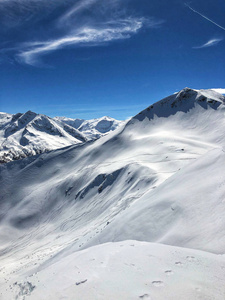 冬天风景在滑雪胜地, 坏 Hofgastein, 奥地利