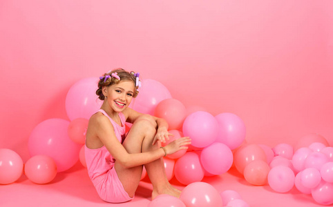派对, 节日气球粉红色工作室背景