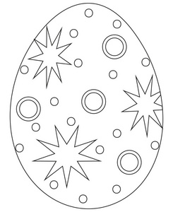 黑白复活节彩蛋海报照片