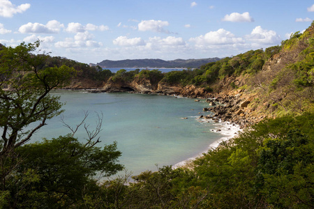 在尼加拉瓜的宁静海滩