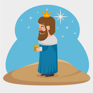 三魔术国王加斯帕卡通照片