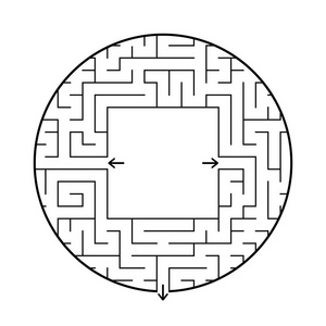 简单的圆形迷宫图片