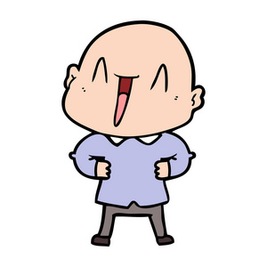 卡通秃头图片