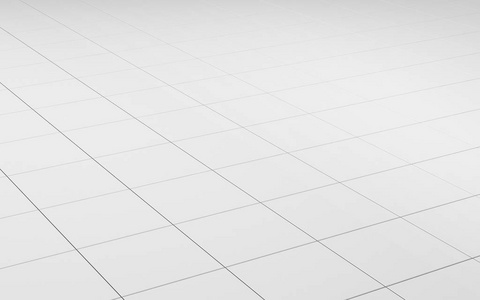 瓷砖白色地板, 纹理背景, 3d 渲染插图