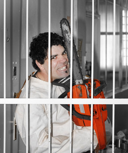 精神状态不稳定的病人照片