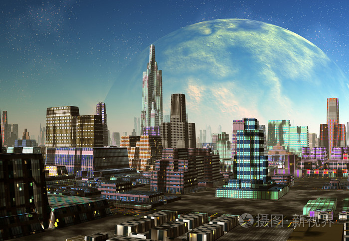 在这个星球的现代化城市