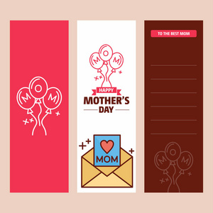 母亲节快乐设计, 矢量插画