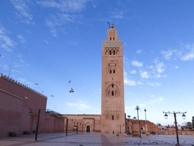 摩洛哥马拉喀什Koutoubia尖塔