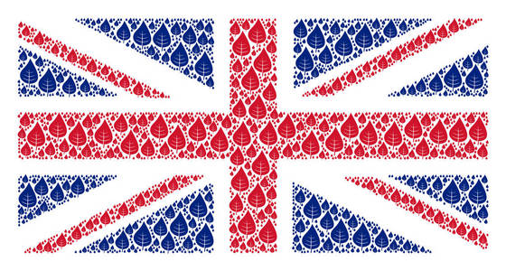 英国植物叶项目旗纹图案