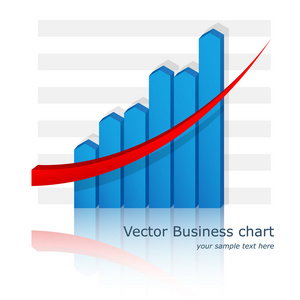 矢量商业图表 图。Eps10
