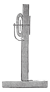 图 3。单针电报机，一节复古 engravin