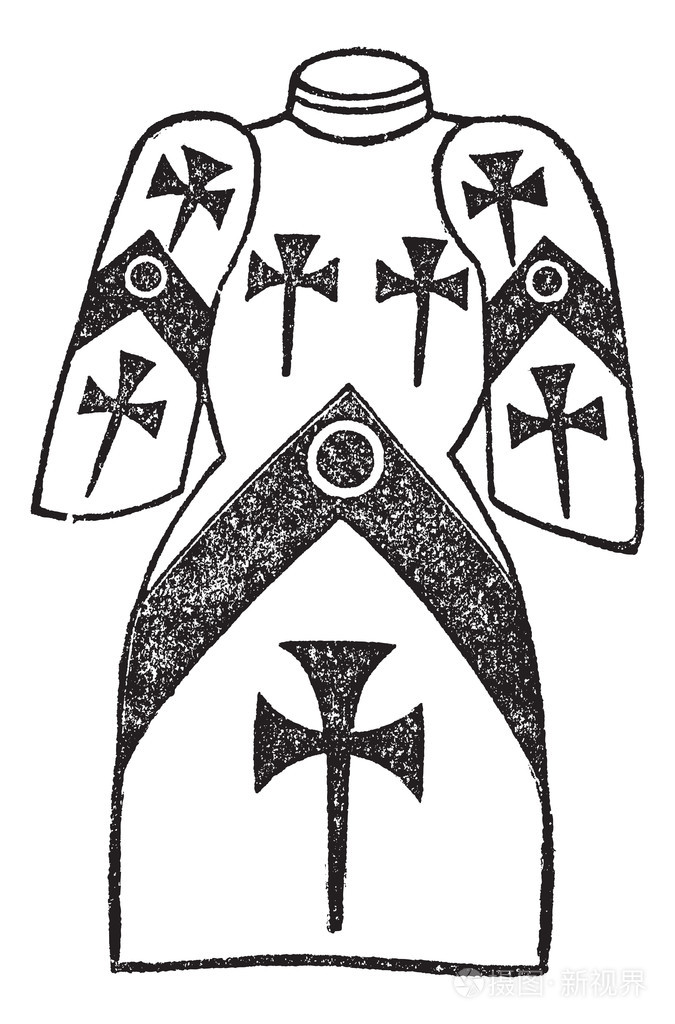 战袍,复古雕刻插画-正版商用图片03z7nw-摄图新视界