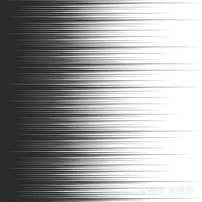 漫画运动效果.矢量速度线图示