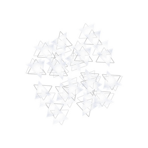 马赛克模板为您的设计。白色和灰色背景。几何样式。三角形网格