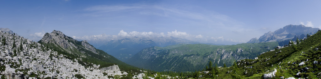 意大利多洛米蒂山全景