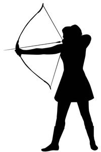 弓黑色剪影图片-弓黑色剪影素材-弓黑色剪影插画-摄图新视界