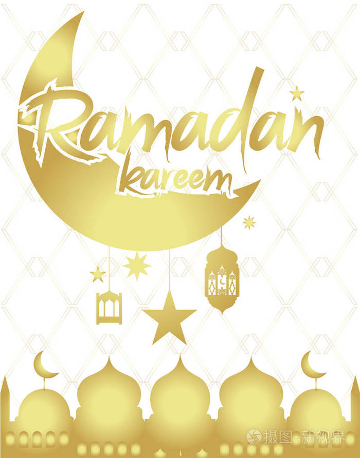 斋月的圣诞祝福海报, 传统的伊斯兰节日