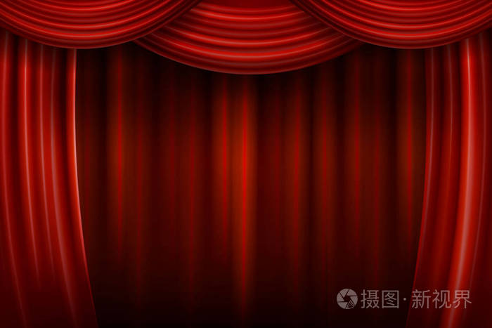 红色剧院幕