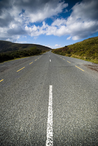 在山景区道路