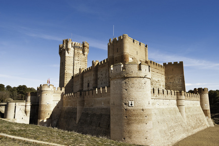 stla mota在麦地那 del campo，西班牙著名老城堡