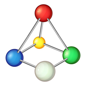 多彩多姿的分子图标, 卡通风格