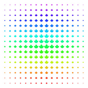 枫叶图标半色调频谱图案