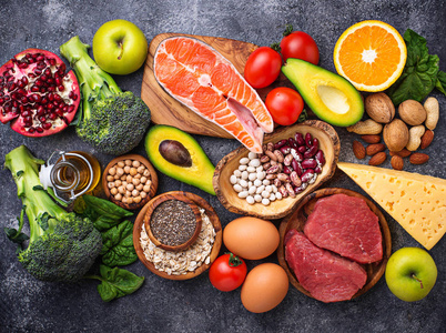 有机食品用于健康营养和保健品图片