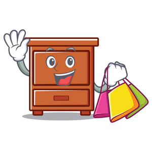 购物木制抽屉卡通人物照片