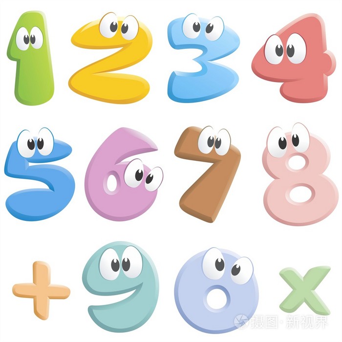 卡通数字