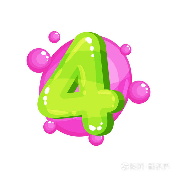 数字, 孩子字体向量例证在白色背景上插画-正版商用图片040w2v-摄图新