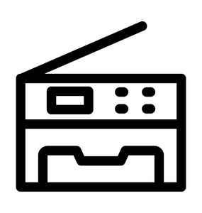 复印图标复印机平面矢量图标照片