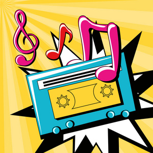 漫画卡通音符图片