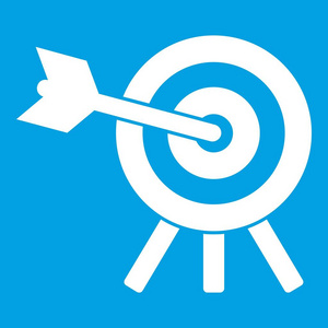 箭头命中目标图标白色图片