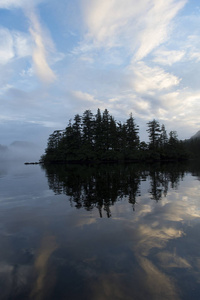 斯基纳海岸的常青树夏洛特区域区, 海达 Gwaii, 格雷厄姆岛, 不列颠哥伦比亚, 加拿大